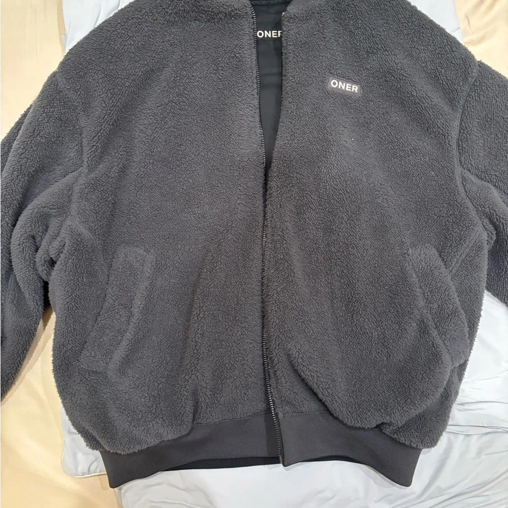 OA Black Bomber Jacket - Picture 2 of 2